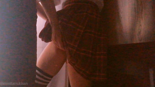 Fledgling professor and college doll boning after college On table She likes when I finger-banging her slit