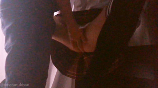 Fledgling professor and college doll boning after college On table She likes when I finger-banging her slit