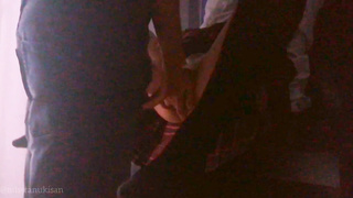 Fledgling professor and college doll boning after college On table She likes when I finger-banging her slit