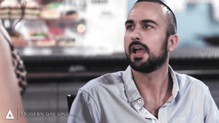 MODERN-DAY SINS - Wifey Lets Ac/dc-nosey Spouse Attempt His First-Ever Penis Sans A Condom! BI-RACIAL THREE-WAY!