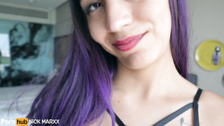 Teenage Latina Blasts Cuckold on Her Beau with Fat Manstick Sex Industry Star Nick Marxx in Cancun shhhhh!!