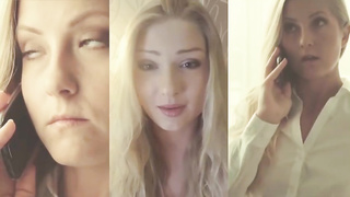 Spunky painter joins a fit hubby and young and pointy wifey in a three way hook-up-gauze