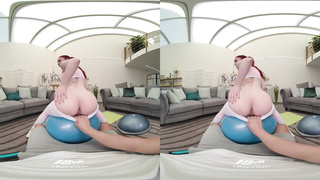 Red-Haired Gym Nymphomaniac Miss Olivia Considers Fuckfest To Be The Greatest Squad Fitness VR Pornography