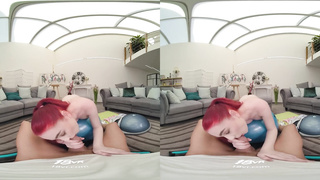 Red-Haired Gym Nymphomaniac Miss Olivia Considers Fuckfest To Be The Greatest Squad Fitness VR Pornography