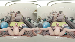 Red-Haired Gym Nymphomaniac Miss Olivia Considers Fuckfest To Be The Greatest Squad Fitness VR Pornography