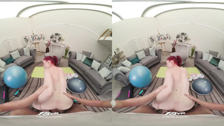 Red-Haired Gym Nymphomaniac Miss Olivia Considers Fuckfest To Be The Greatest Squad Fitness VR Pornography