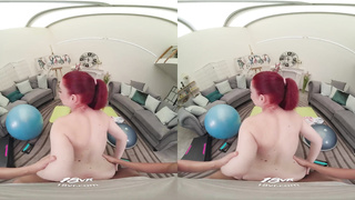 Red-Haired Gym Nymphomaniac Miss Olivia Considers Fuckfest To Be The Greatest Squad Fitness VR Pornography