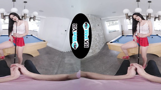 WETVR Pool Table Taunt Screw VR Pornography With April Valentino
