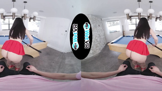 WETVR Pool Table Taunt Screw VR Pornography With April Valentino