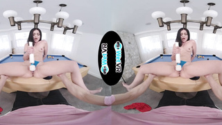 WETVR Pool Table Taunt Screw VR Pornography With April Valentino
