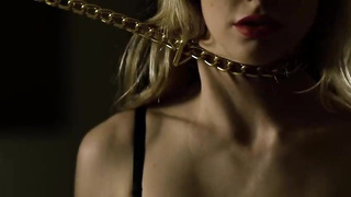 Clean-Shaved doll, Tyler is providing a deep sucky-sucky to her paramour, while getting down on all fours in front of him