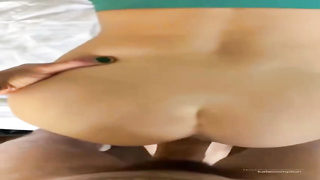 Tatted blondie stunner is having hook-up in front of the camera, in the late afternoon