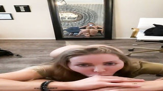 Wild gal from the vicinity came to my place, the other day, to plow me