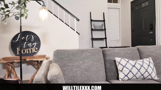 Humungous culo neighbor girl Violette Blakk takes rod from wholesome dude