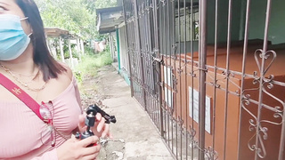 Pinay dinala sa sementeryo dun kinantot Ng take hold of driver,Risky fuck-a-thon in cemetery!