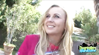 Unwrapped Cheerleader Mae Meyers three way Plumbing