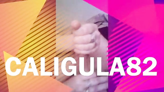 Mature chick is mildly pawing her paramour's nuts while kneading his spunk-pump in the guest room