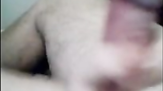 Mature chick is mildly pawing her paramour's nuts while kneading his spunk-pump in the guest room