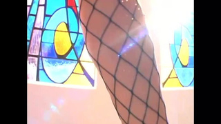 Whorish Brown-Haired Karina Kay Stretches On The Couch To Get Some Hefty Manhood (Manuel Ferrara)