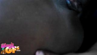 Sugary tongue rests well on that ebony raw cunt