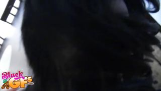Dark-Hued muff with cock-squeezing grasp gets demolished