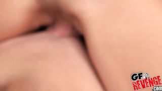 Jism all over her pretty tastey cunt!