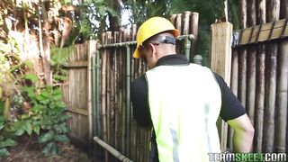 She corded her smallish self up to the tree in protest and got pummeled