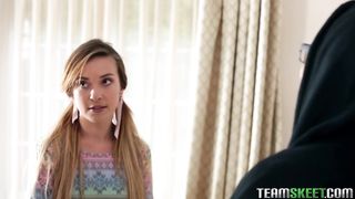 Caught in the action