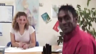 Teenager Alice takes a ample black lollipop from the 1990s!