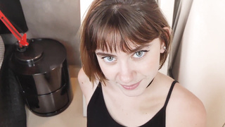 Red-Hot nubile gags on man sausage until she gets spunk in her hatch