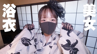 素人浴衣美女とハメ撮り　濃厚なフェラと見せつけいちゃいちゃがかわいすぎる