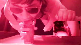 First-Timer Spanish stunner is getting down on all fours on the floor while deep-throating rock rock-hard jizz-shotguns thru gloryholes