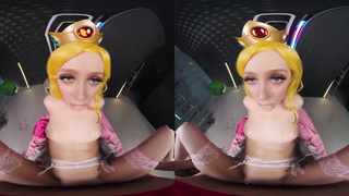 VR Conk Nail Handsome Queen Peach In Greatest Supah Mario HARD-CORE Parody VR Pornography