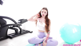 she did MORNING EXERCISES and he SPUNK ON FACE