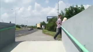 Ultra-Kinky German light-haired is having gonzo fuck-fest in the nature, in the middle of the day