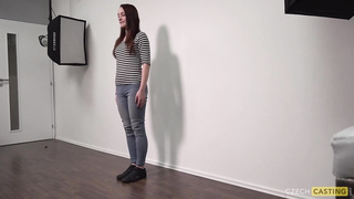 Petite tittd, Czech black-haired, Lucka is making her first-ever porno movie and liking it a bunch