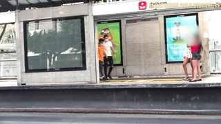 2 Steaming Brazilian Teenies Picked Up From The Bus Stop To Have A Never-To-Be-Forgotten 4SOME