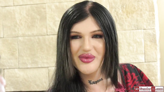 Busty trans Nicole Korsakova barebacked