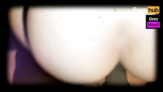 French stunner with a gigantic arse is having lovemaking from the back, with a black fellow