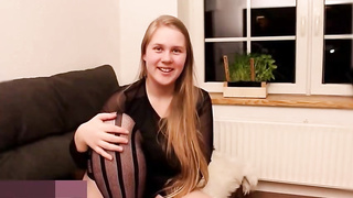 Lush blondie stunner with large milk cans, Maja is about to smash a dude who isn't her bf