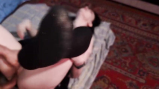 Naughty inexperienced honey is juggling up and down while railing her hottest acquaintance's rock firm spear