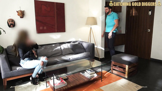 Mind-Blowing Venezuelan in Black Knickers Gets Humped By A Rich Gringo