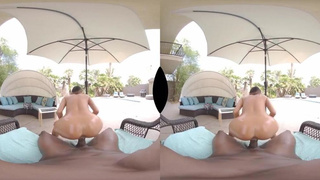 Ultra-Kinky America - Redheads, blondes, brunettes railing black pipe in VR (Black Meatpipe)