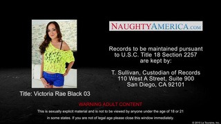 Dark Haired wifey Victoria Rae Black romping