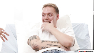 Stepmom watches her stepson anal a nurse