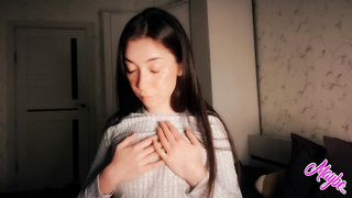 Glorious hottie makes messy chat during sultry fuck-a-thon