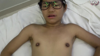 Internal Ejaculation for cock-squeezing coochie thai teenage get screwed by thick lollipop row - acup thainy