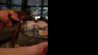 Good looking, towheaded dame with giant, rigid globes, Nubs is having hook-up with a black dude, Julian