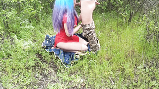 First-Ever boning with stranger in public woods