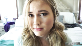 BadDaddyPOV - Ultra-Cute Towheaded Teenie Alyssa Cole Wanks her Stepdaddy's Spunk-Pump